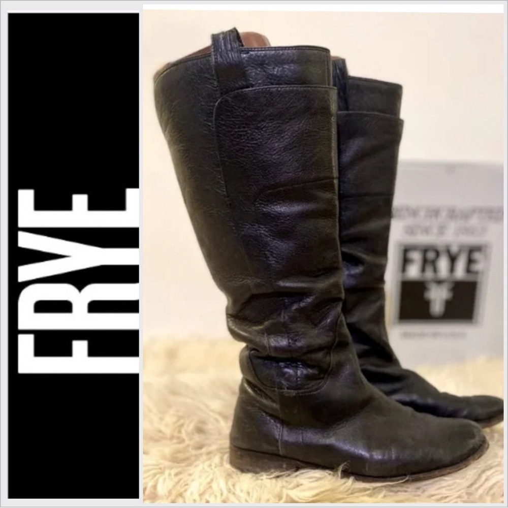 Frye Paige tall riding boot 7.5 black
